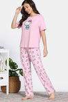 Zivame Hello Kitty Knit Cotton Pyjama Set - Fairy Tale — thumbnail 3